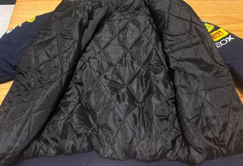 新品 PORSCHE F1 レーシングジャケットブルゾン 刺繍 中綿 男女兼用