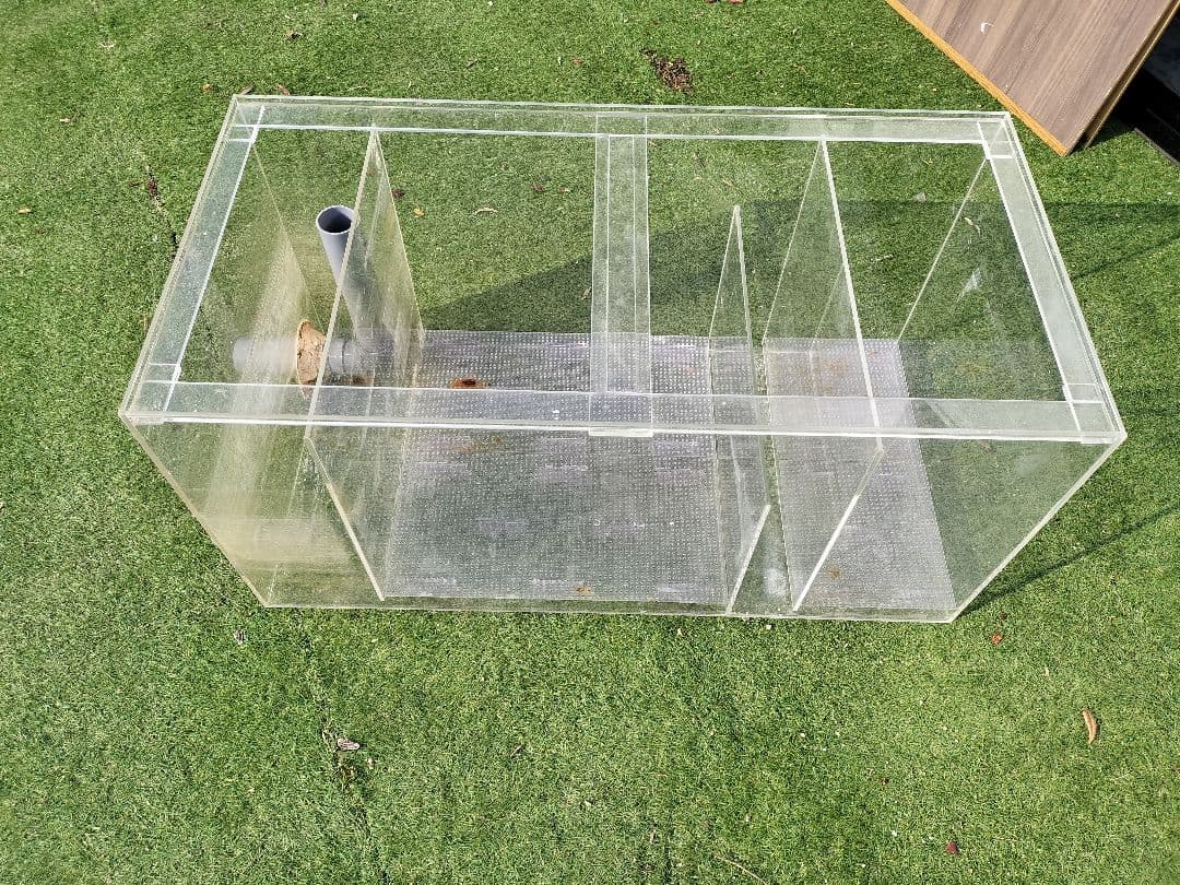 中古大型アクリルオーバーフロー水槽セット - メルカリ