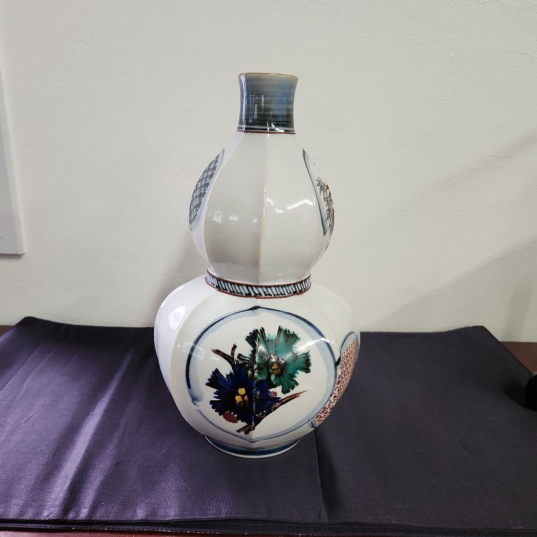 九谷焼　浅蔵五十吉　瓢箪花瓶