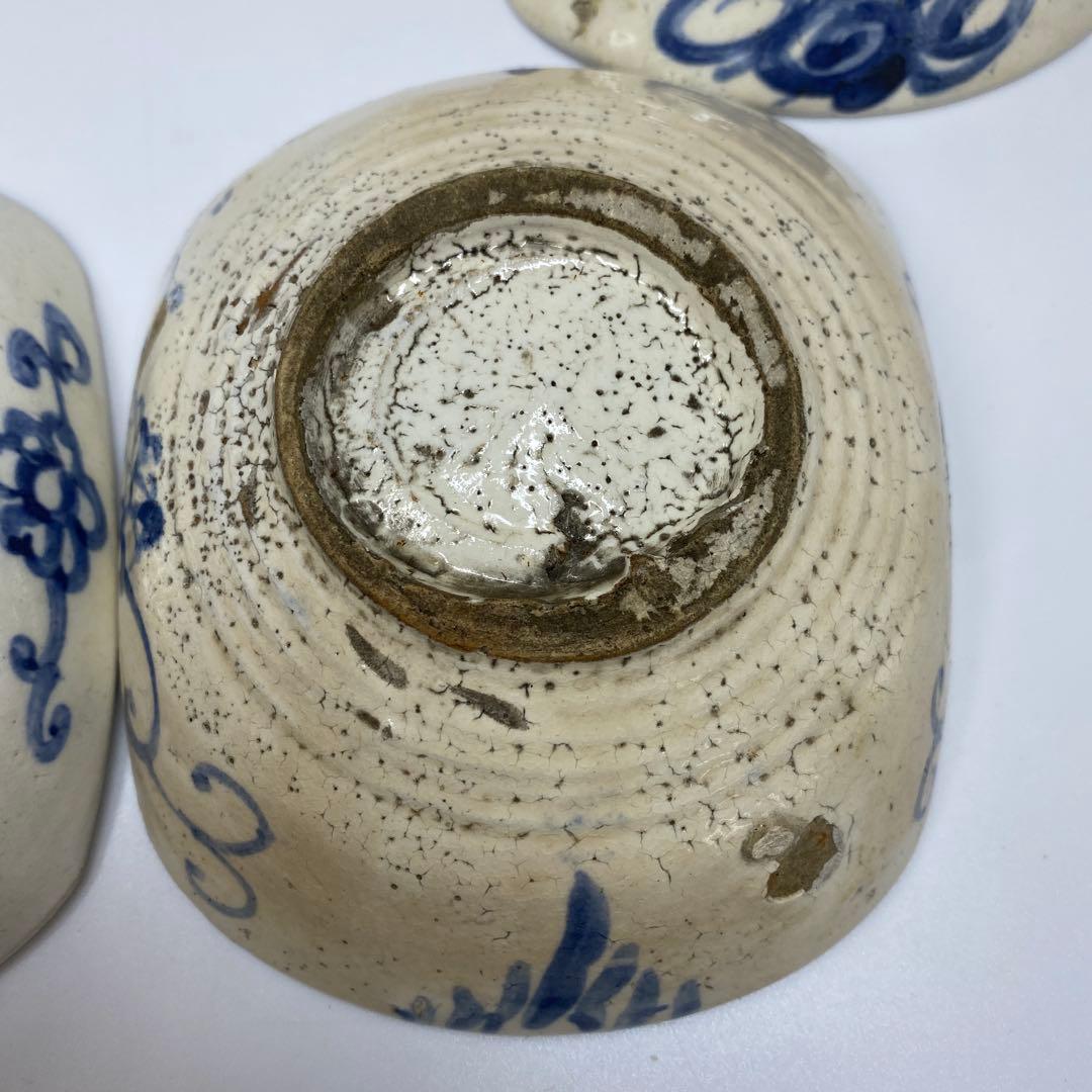 尾形乾山染付皿5枚共箱トヒオ東さ7-0323☆2F