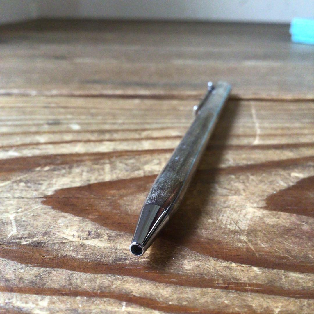 No4384 ティファニー　ボールペン　シルバー　布ケース　元箱付　送料無料