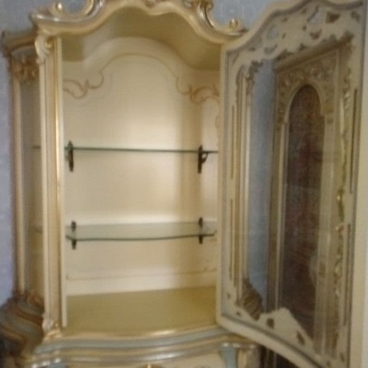 イタリア家具 ロココ調 キャビネット 手彫り マリオコルチャゴ マリオ