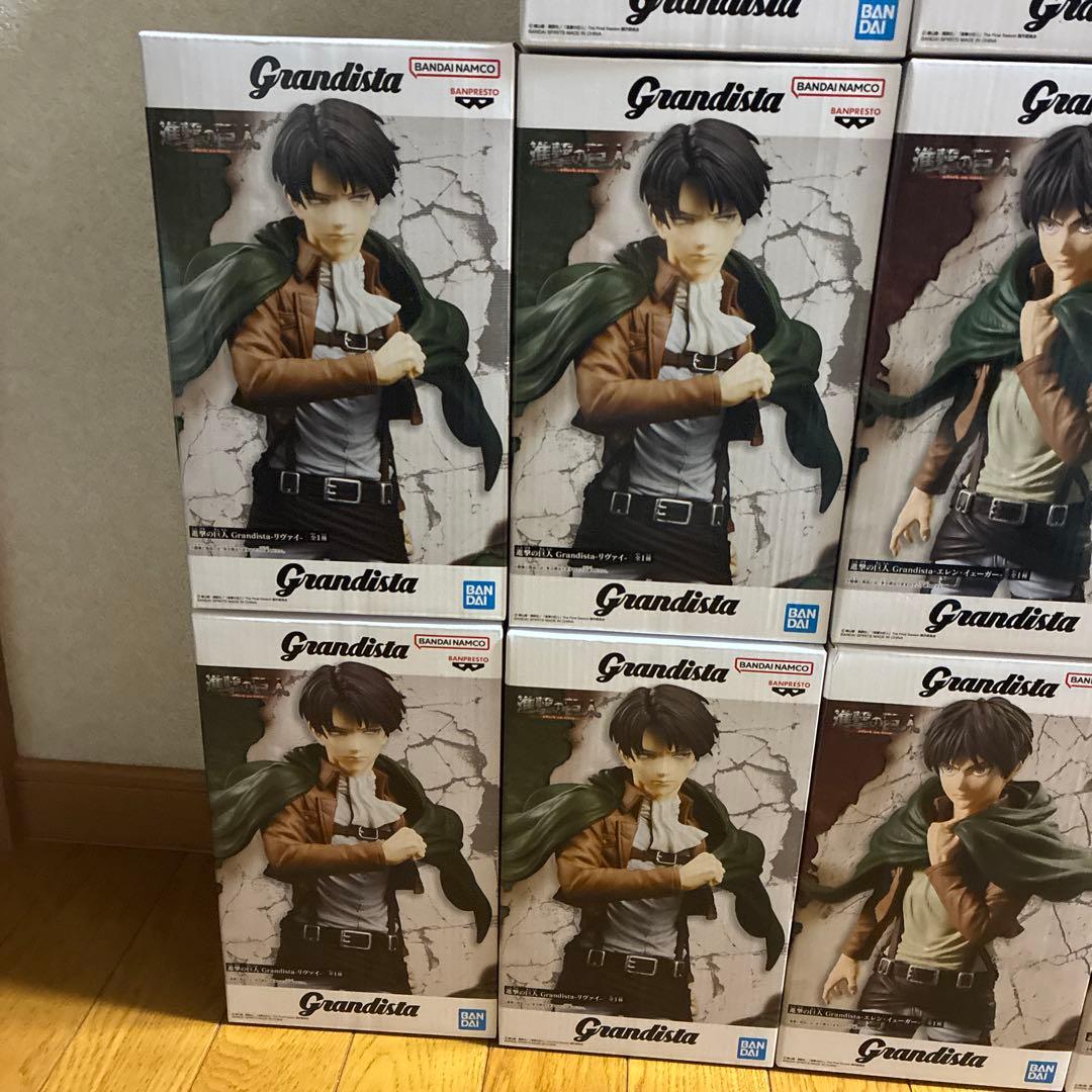進撃の巨人　Grandista　リヴァイ・エレン　フィギュア　計10個セット