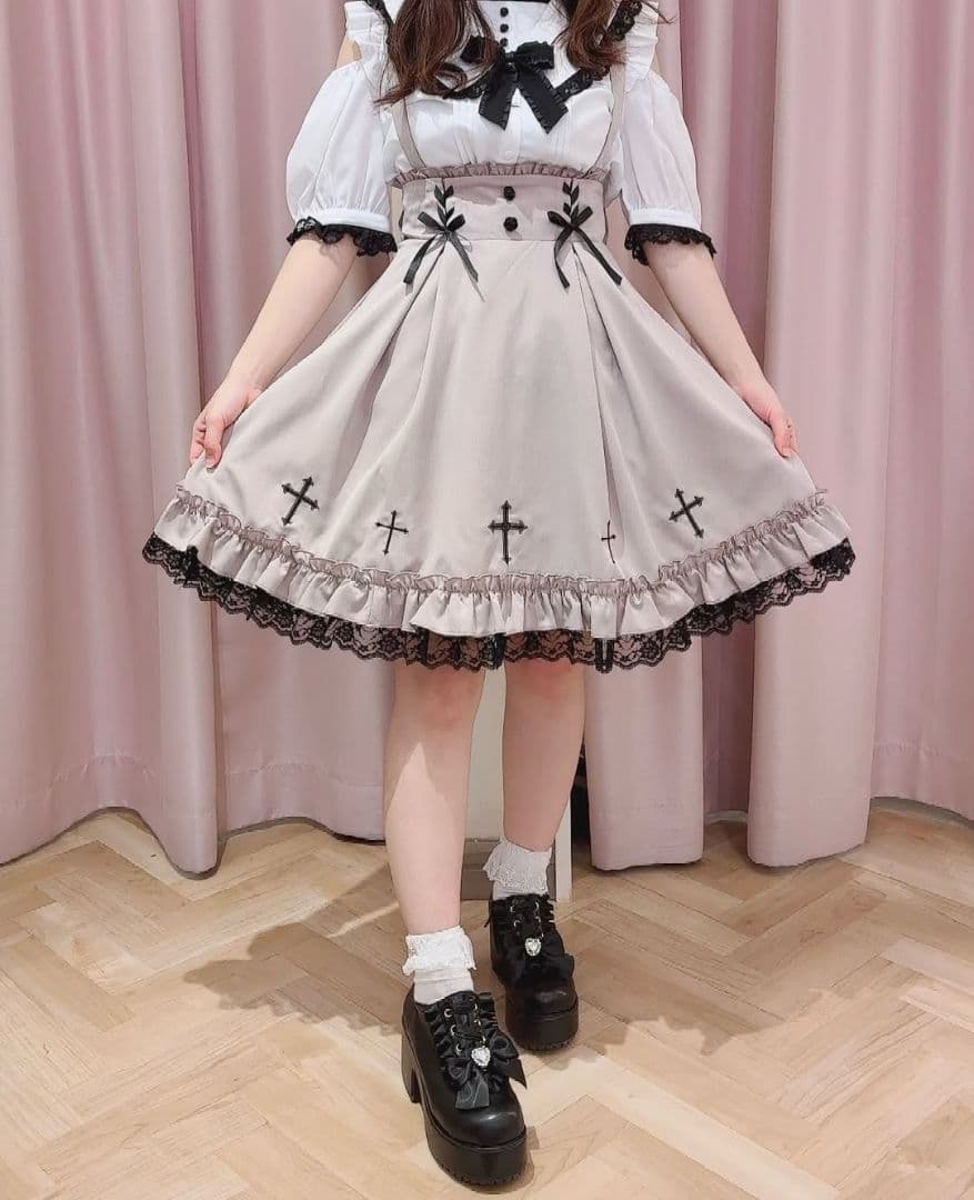 Amavel Rose Croix スカート ボルドー 新品 ノエミー