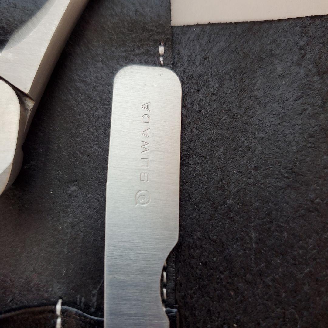 SUWADA 爪切り、ハサミ、ヤスリ、毛抜き、牛革ケース付き