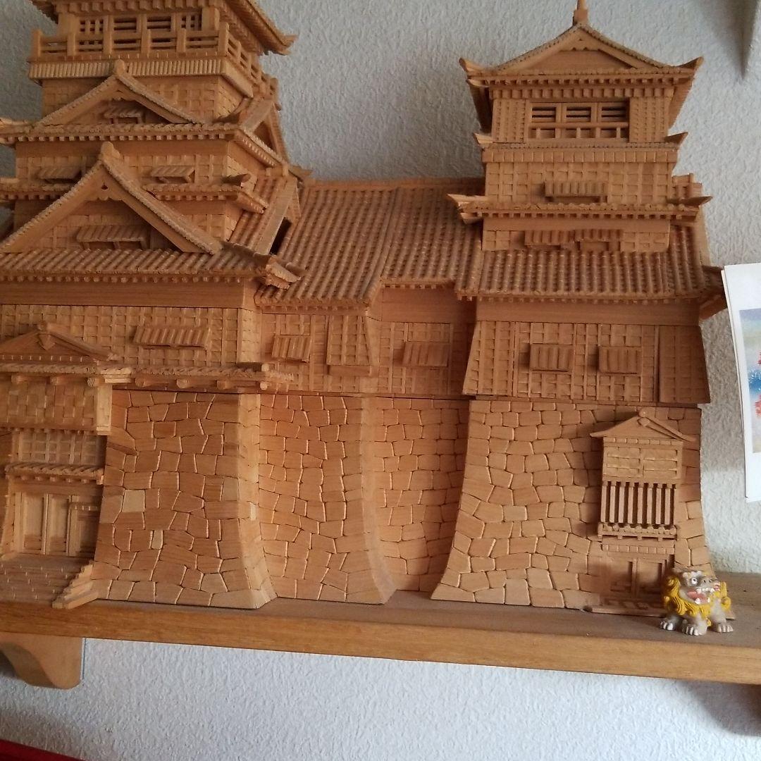 木で作成した城 木製建築模型 大阪城（1/150スケール・全長 390mm） - 【公式