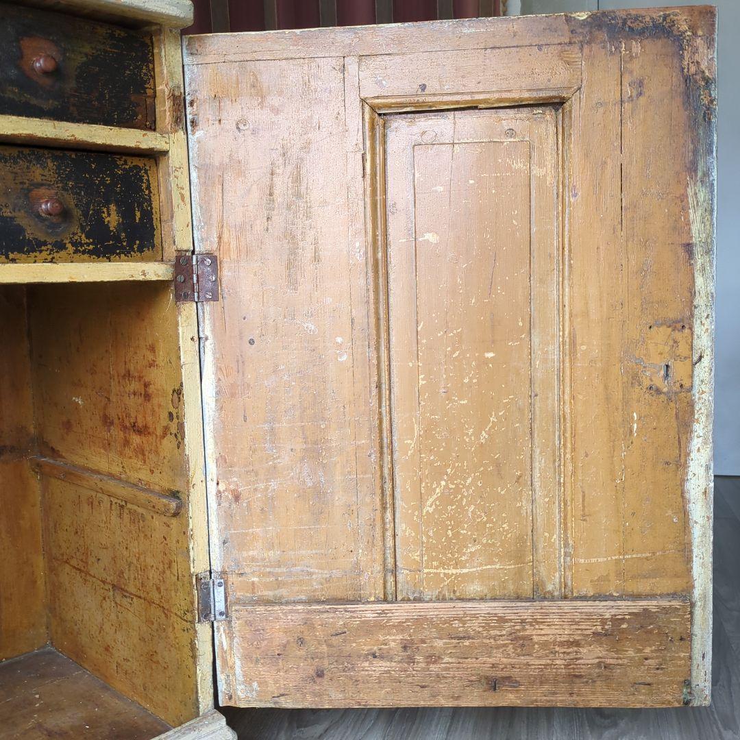 フランスアンティークキャビネット19世紀 シャビー フランス