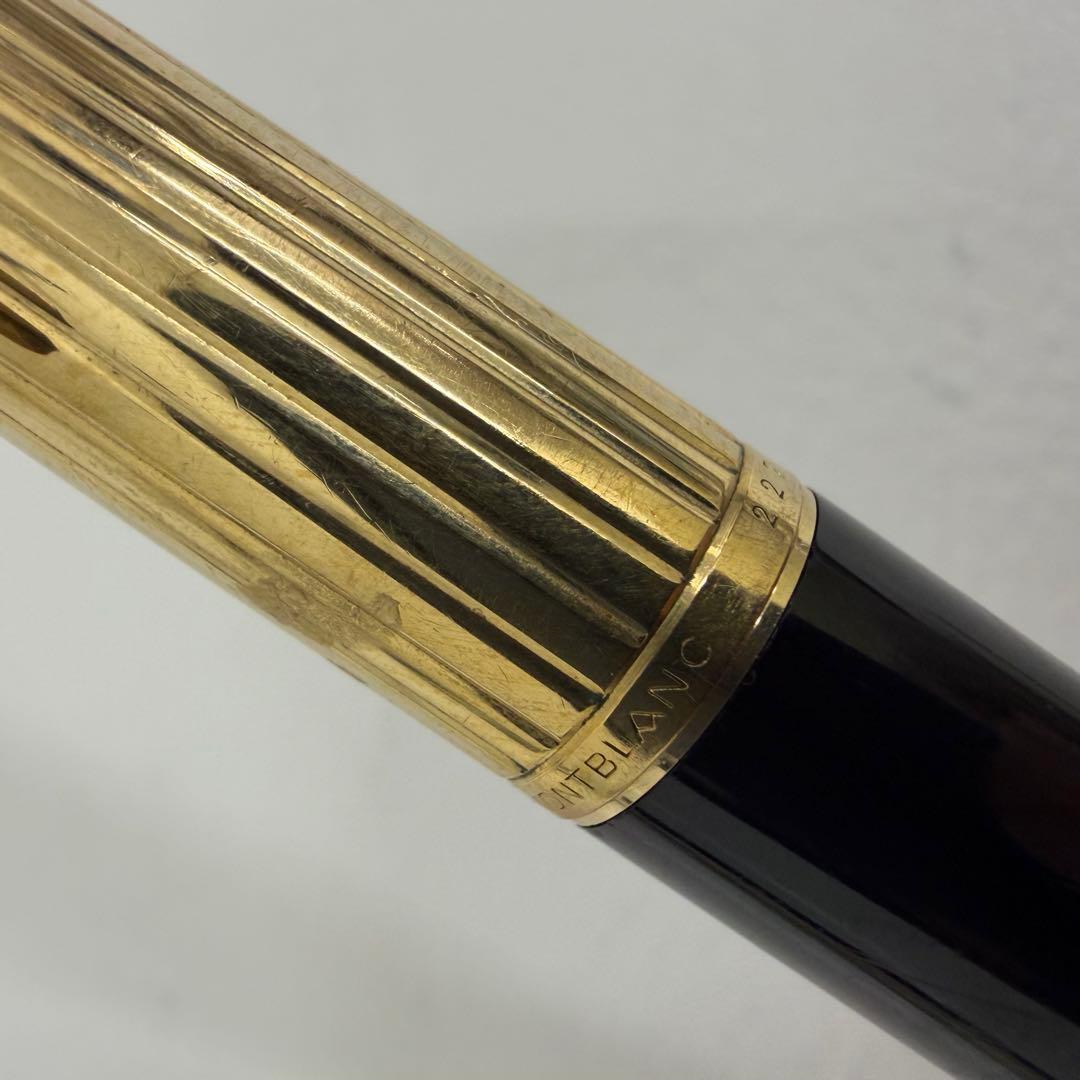 P17【万年筆】MONTBLANC モンブラン K14 ゴールド 227 585