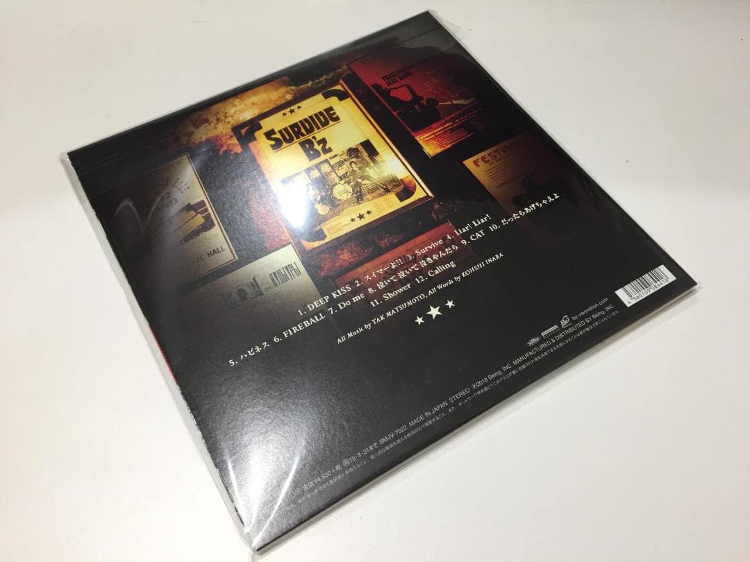 ★送料無料★新品 B'z 『SURVIVE』 アナログ盤　LP★