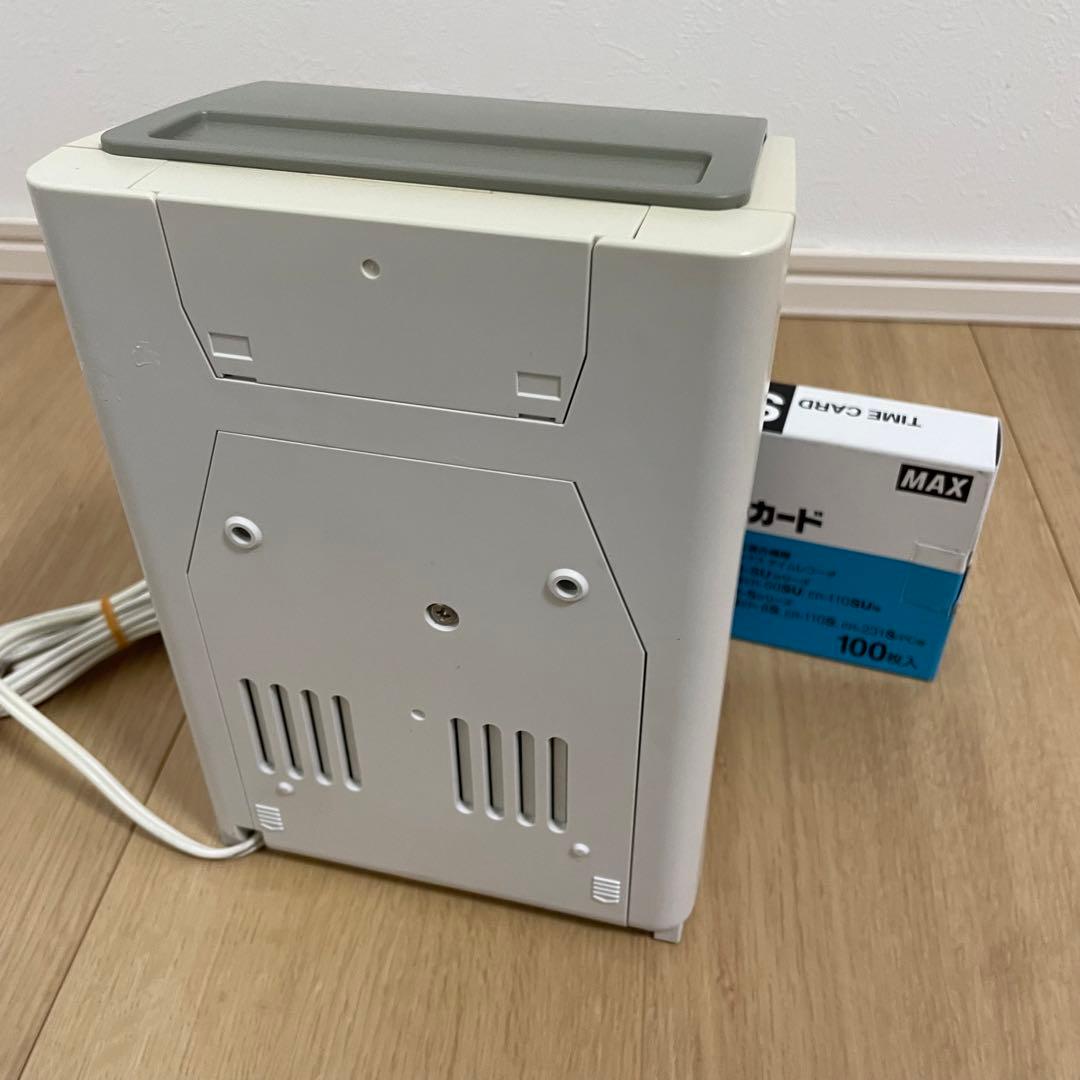 【美品】マックスタイムレコーダー　ER-80S2W マックスタイムカード付き