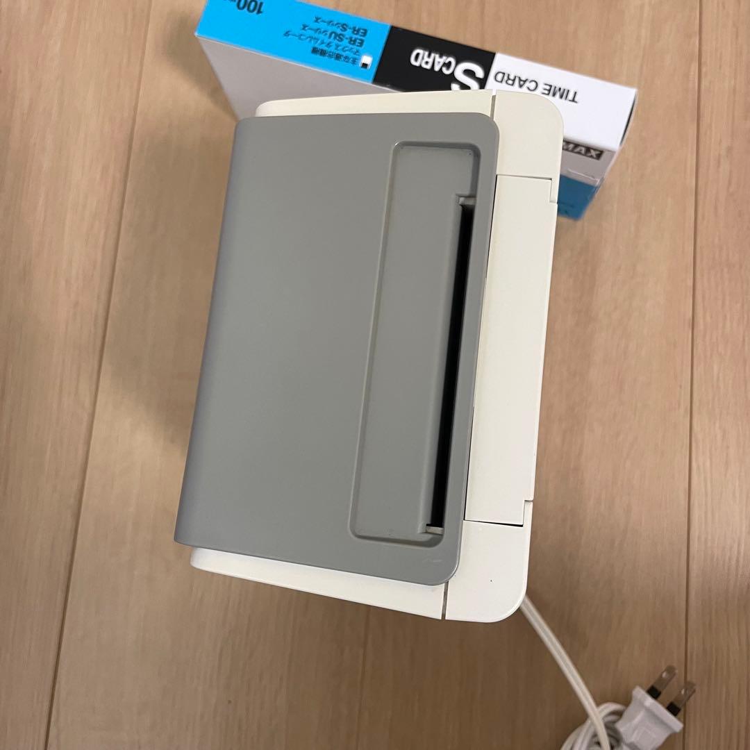 【美品】マックスタイムレコーダー　ER-80S2W マックスタイムカード付き