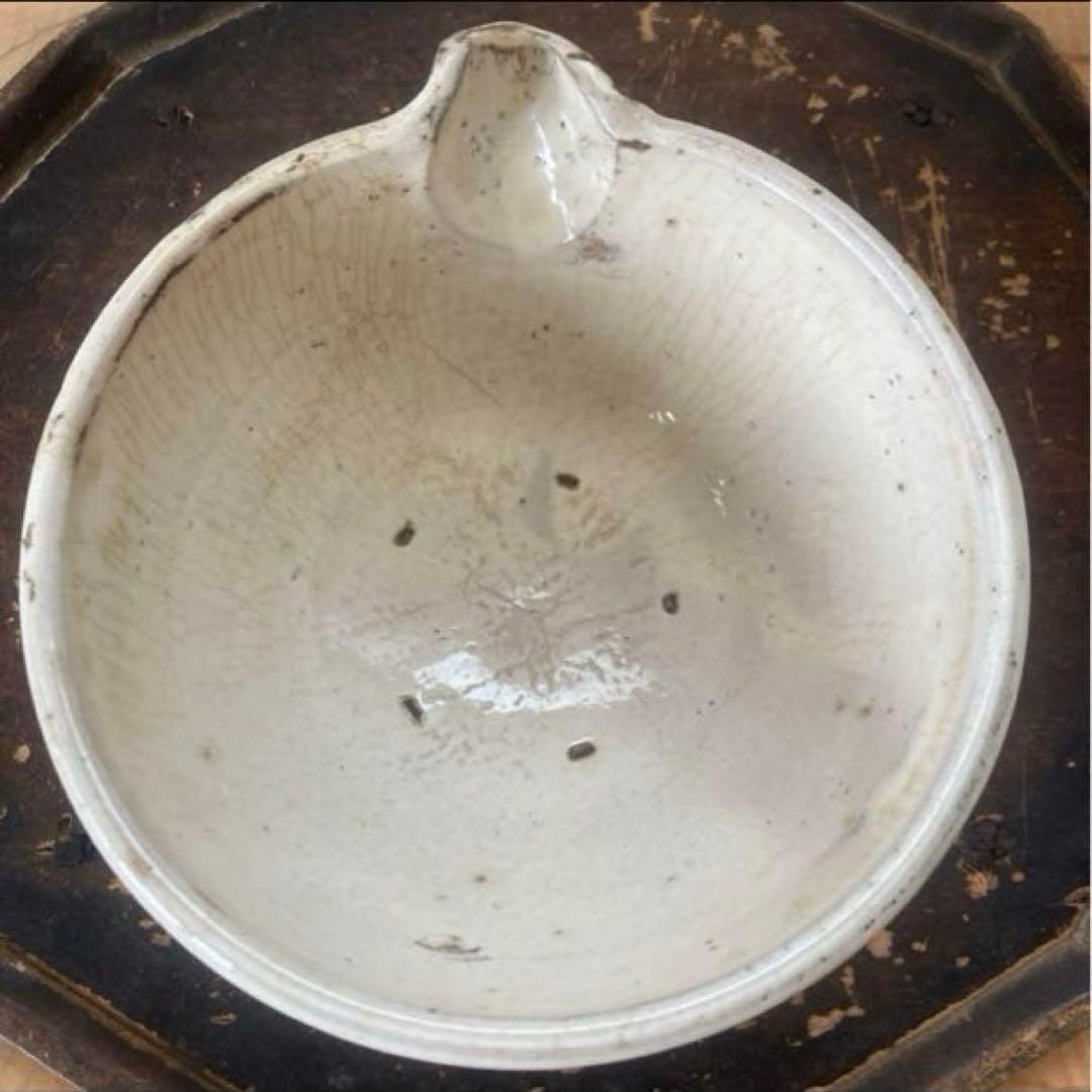 江戸〜明治期 平清水焼 片口 骨董 李朝 白磁 古道具坂田 古民具