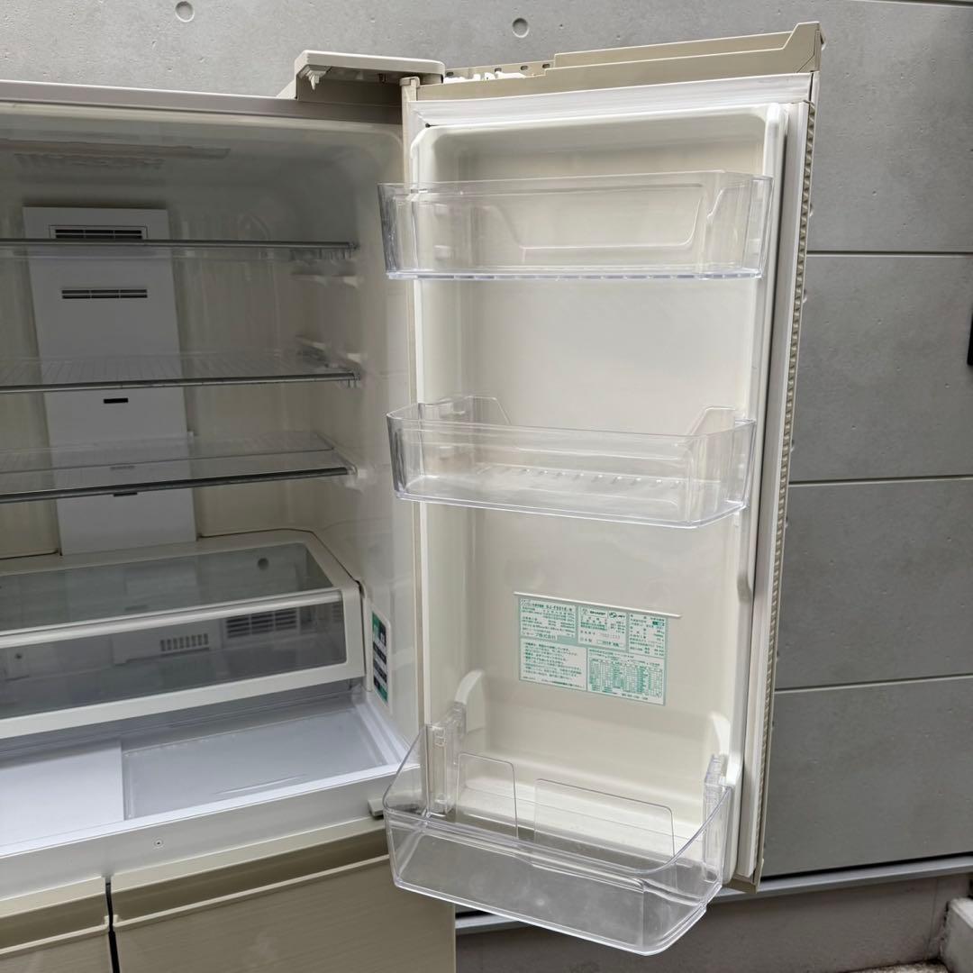 89⭐️日本製★2019年製★シャープ　冷蔵庫　6ドア　大型　自動製氷　大容量
