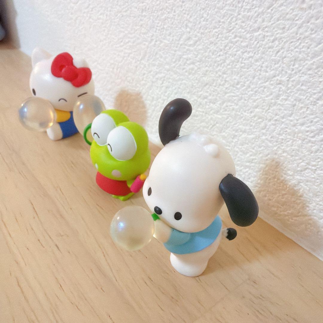 即購入可】ハローキティ・ケロケロケロッピー・シナモロール 3体セット