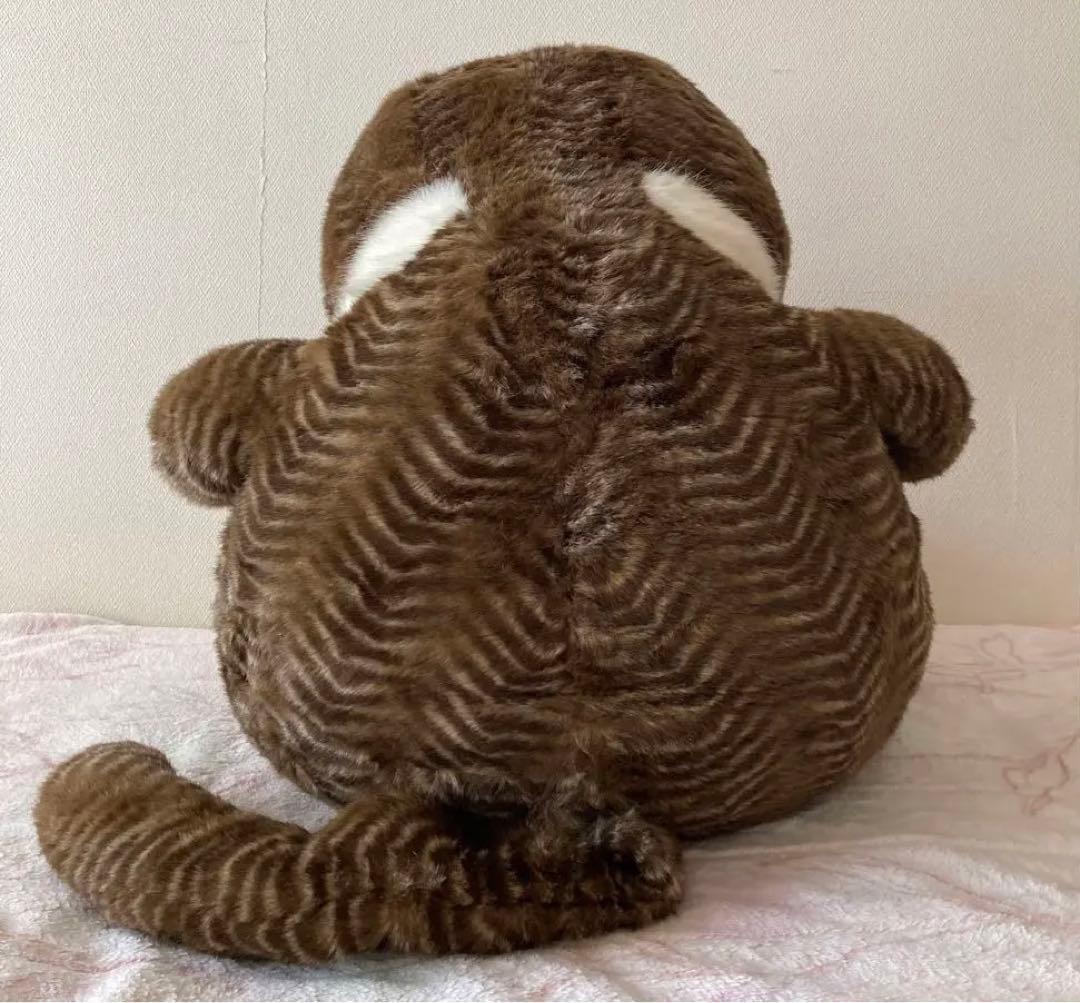 ぬいぐるみ ジョリーマンマ特大 オリエンタルトーイ 眠り猫 茶色