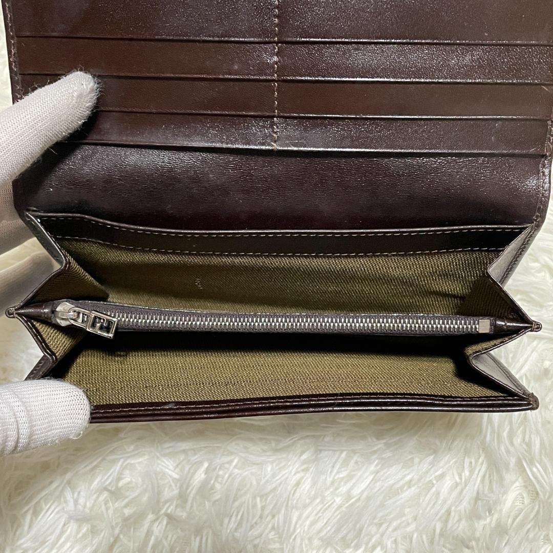 【美品】 FENDI フェンディ　二つ折り 長財布　ズッカ柄　オールドフェンディ