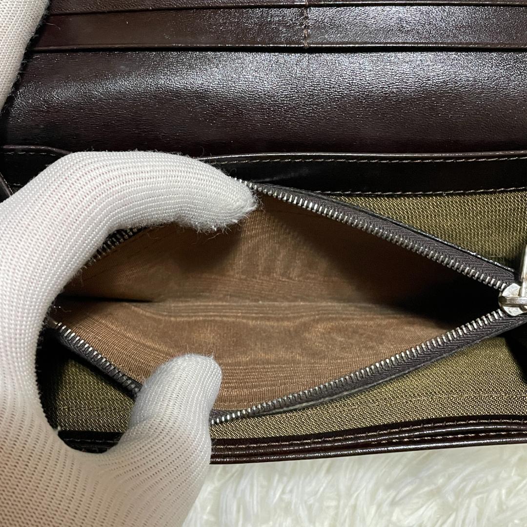 【美品】 FENDI フェンディ　二つ折り 長財布　ズッカ柄　オールドフェンディ