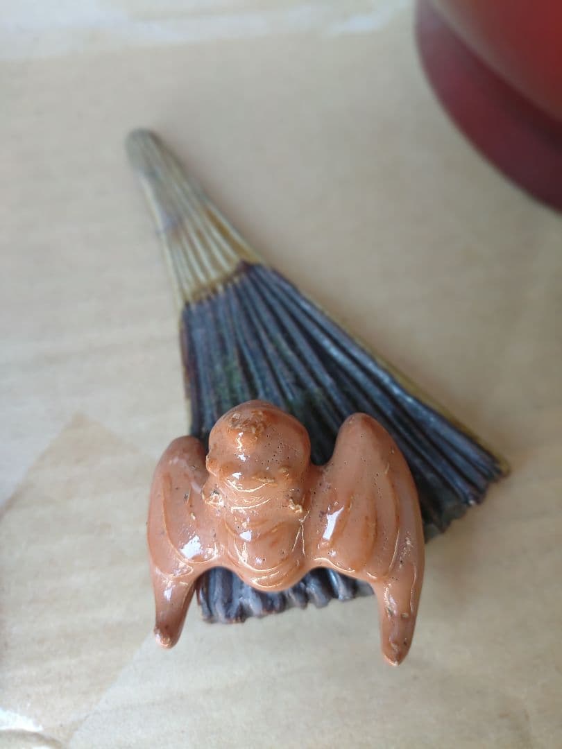 愛知 石湾陶器 中国 神様 鍾馗 しょうき像 疱瘡 魔除け 骨董品 学業合格祈願