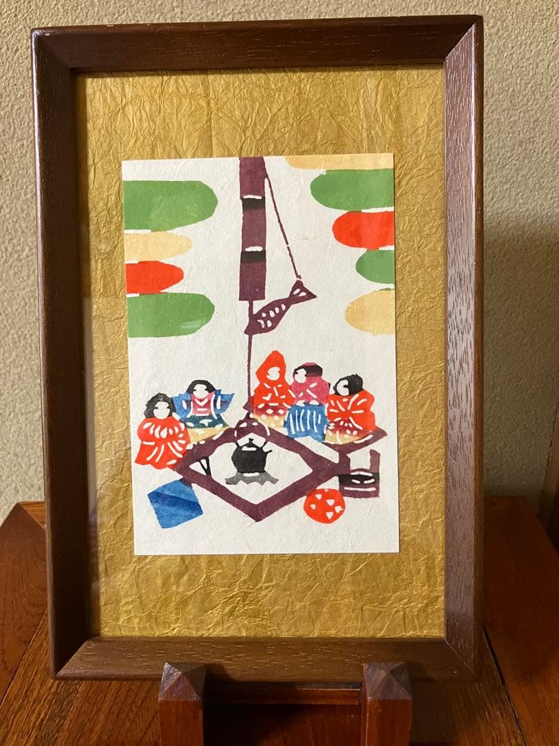 芹沢銈介 額入り版画⭐︎