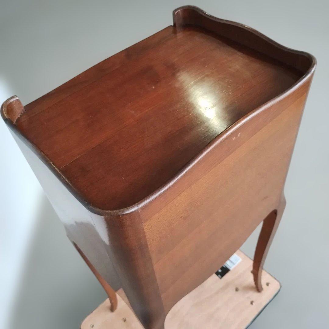 アンティーク 猫足 三段引出し サイドキャビネット ナイトキャビネット