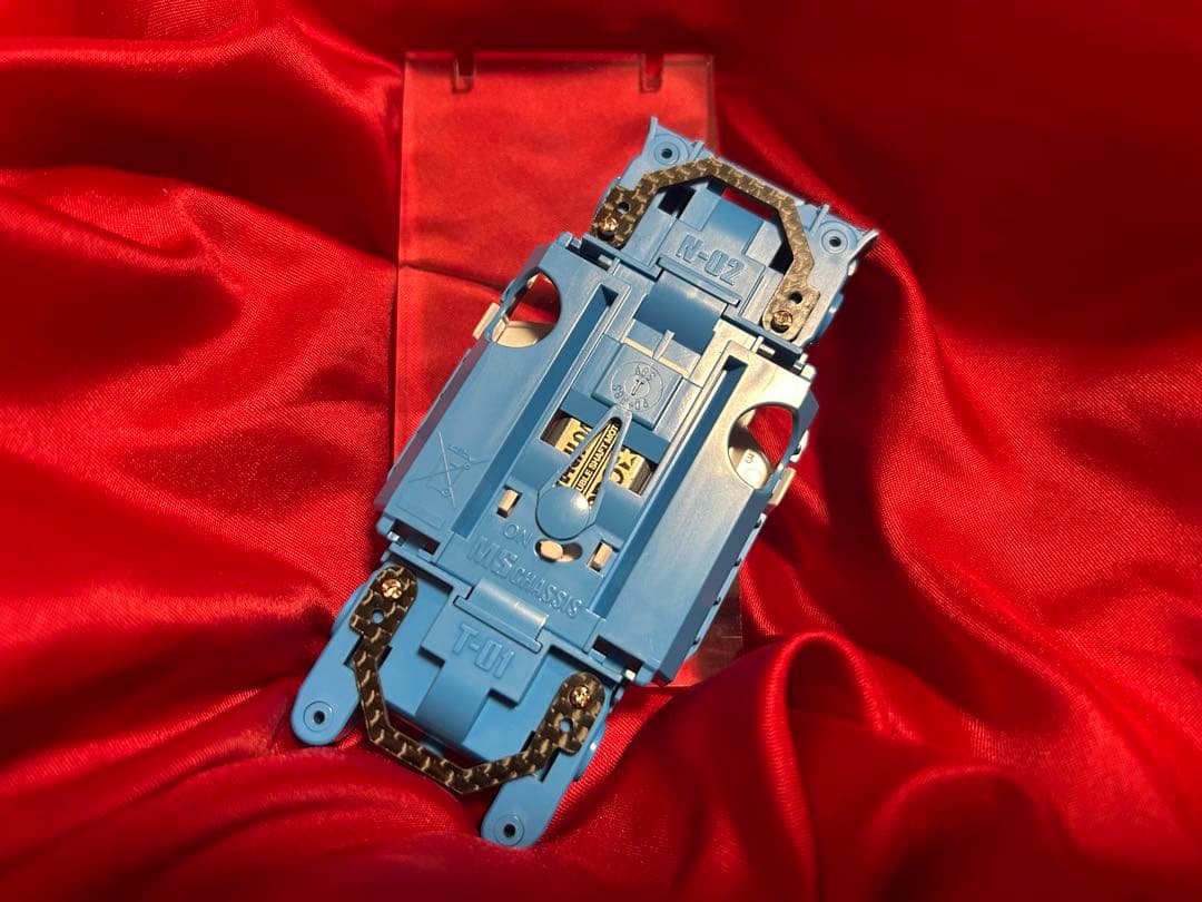 Ｎｏ．1 ミニ四駆 MSフレキ スカイブルーシャーシ パーフェクトセット