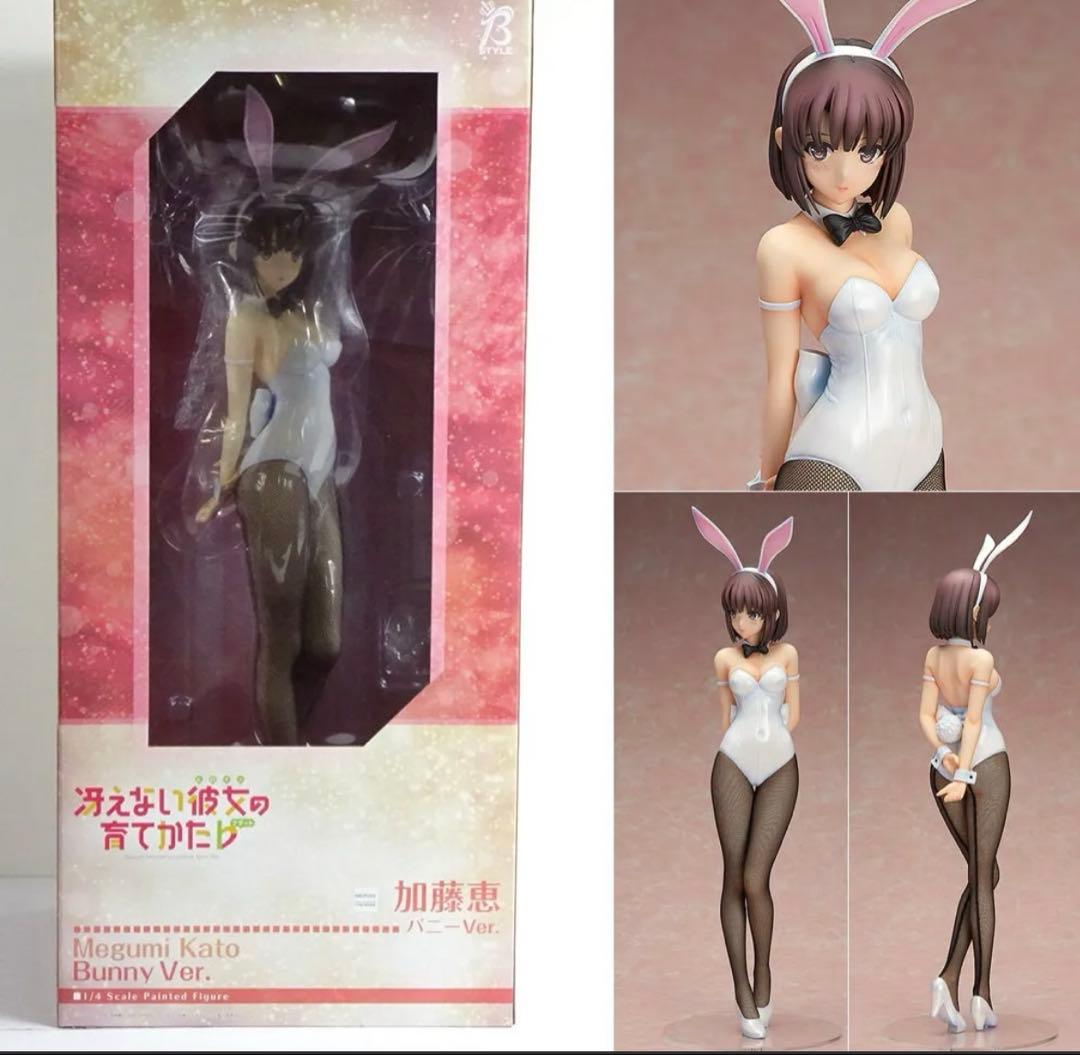 加藤恵 バニー&生足バニーVer. 1/4スケール　2体 加藤恵 生足バニーVer.