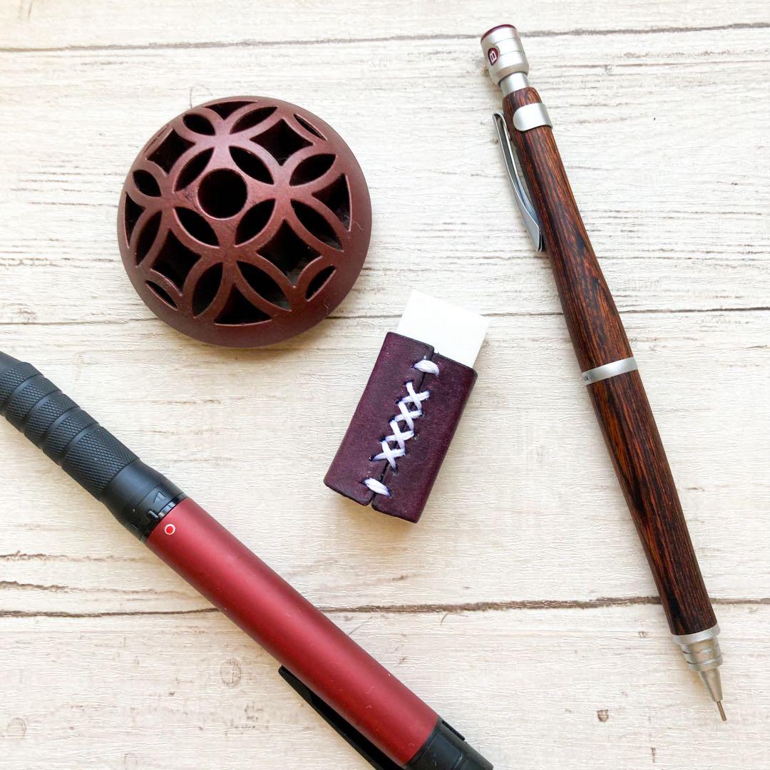 高級イタリアンレザー】筆箱をオシャレにする！プエブロレザー消しゴム