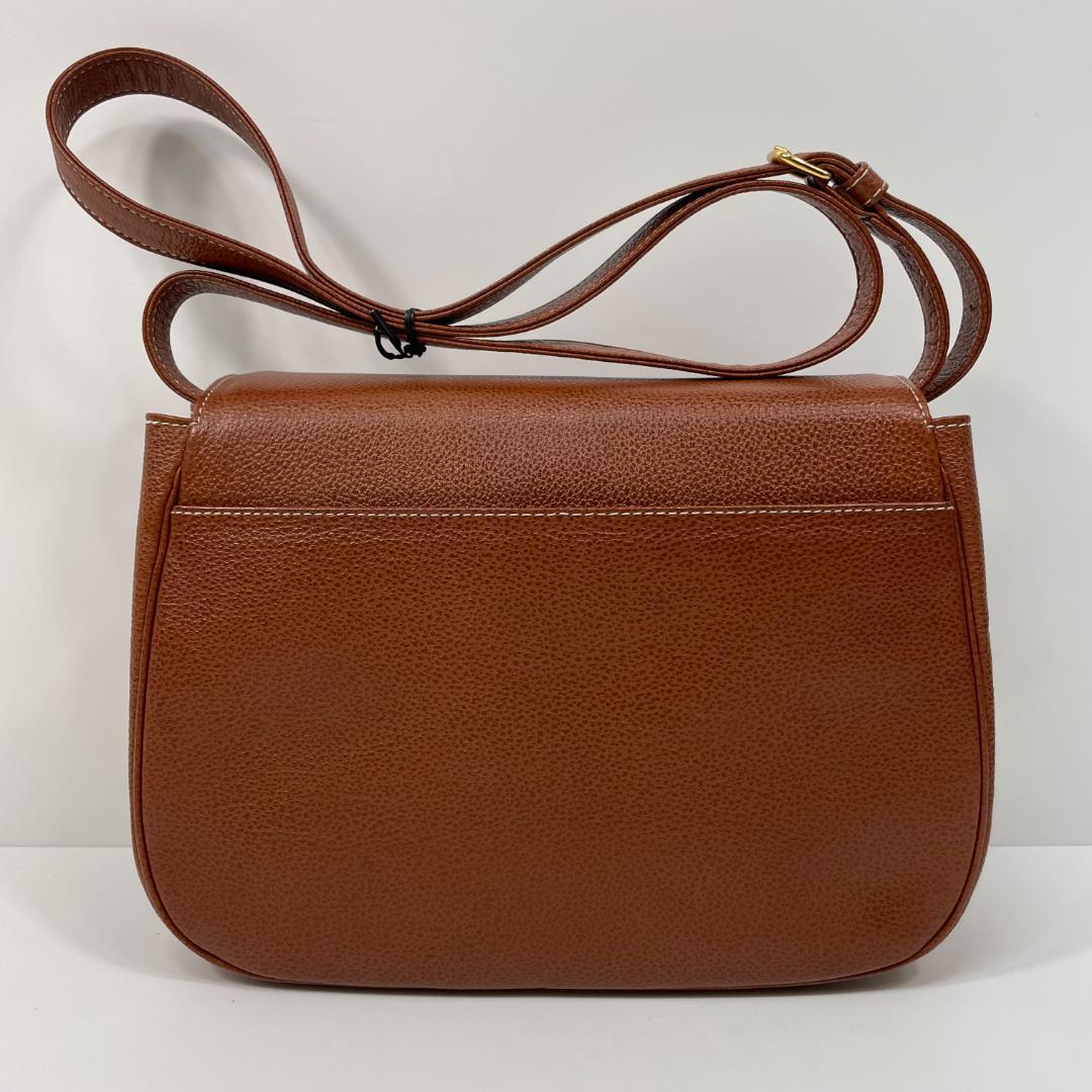 イブサンローラン ショルダー ヴィンテージ YSL ブラウン MBZ101