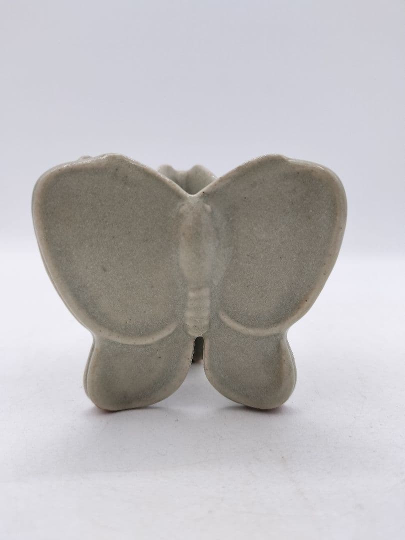 c734 蓋置 灰釉 蝶 遠州七窯 膳所 陽炎園 木箱 茶道具 古物 - メルカリ