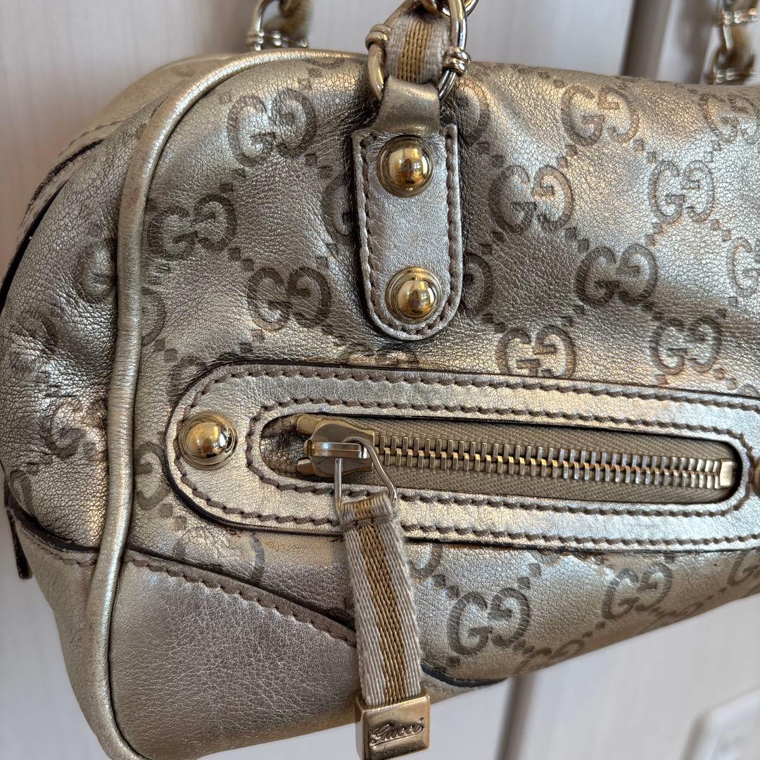 GUCCI GGキャンバスミニボストンバッグ