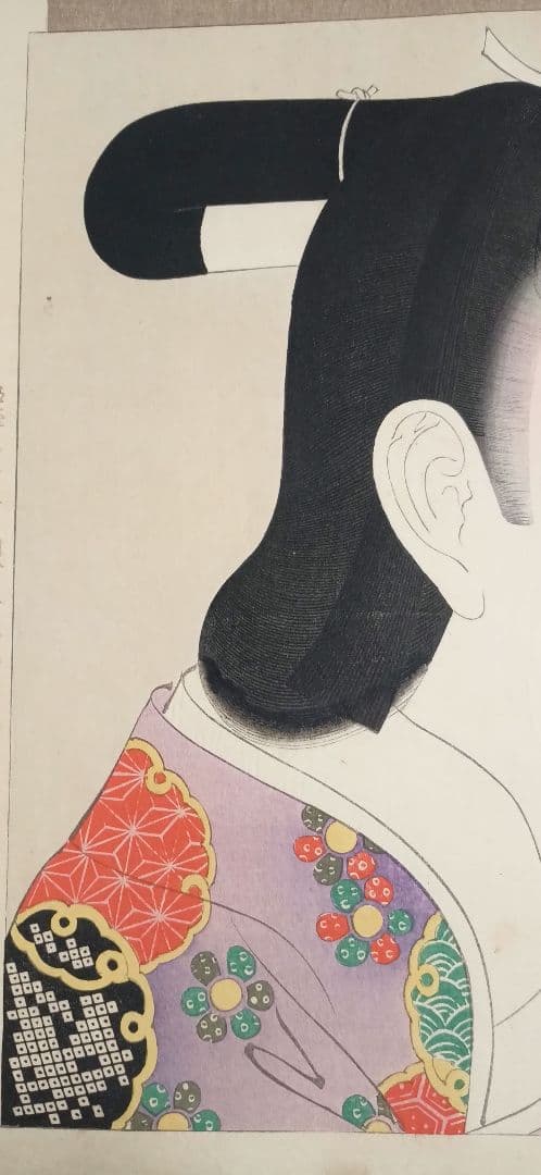 浮世絵版画、時代かがみ（寛文の頃)橋本周延画明治30年6月5