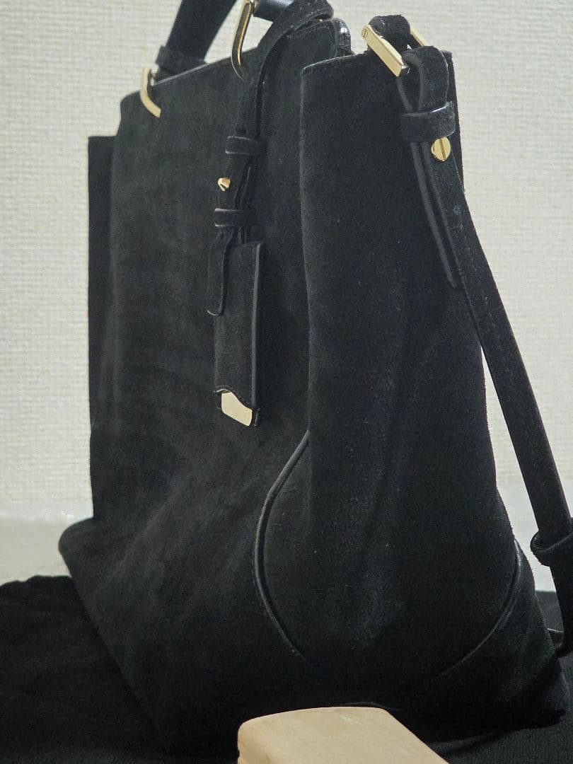 JIL SANDER ジルサンダー スエード ブラック ワンショルダーバック