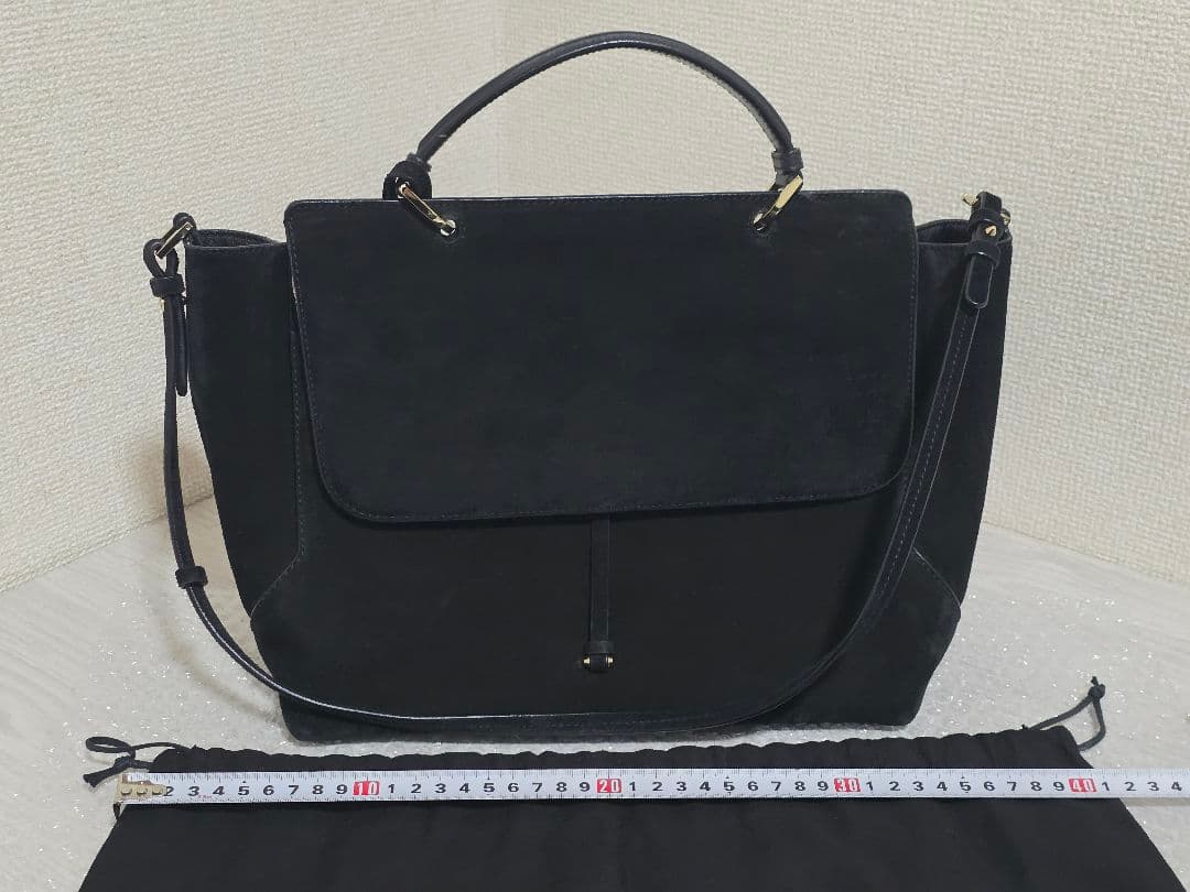 JIL SANDER ジルサンダー スエード ブラック ワンショルダーバック