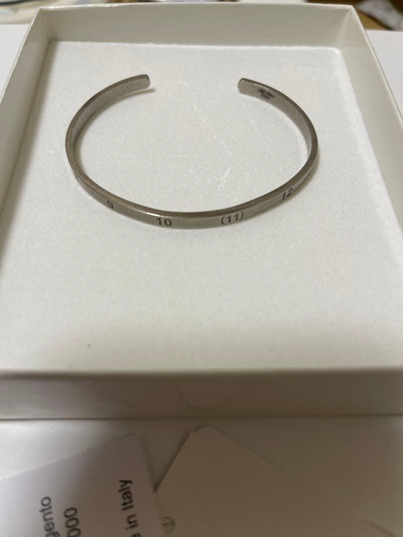 MAISON MARGIELA 925シルバーバングル Mサイズ