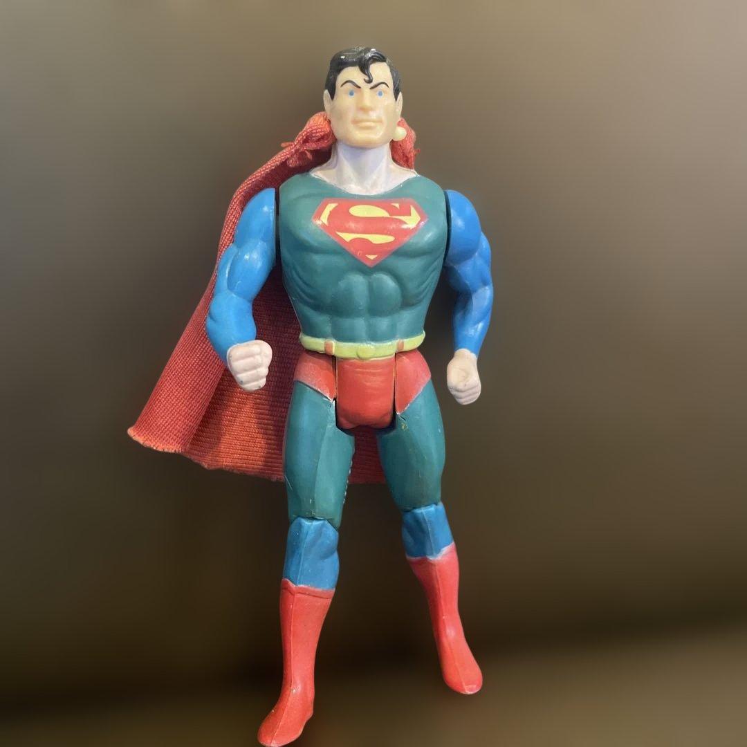 1984年ビンテージスーパーマン フィギュア 約15cm 赤ケープ スーパーマン ビンテージ フィギュア 1984年