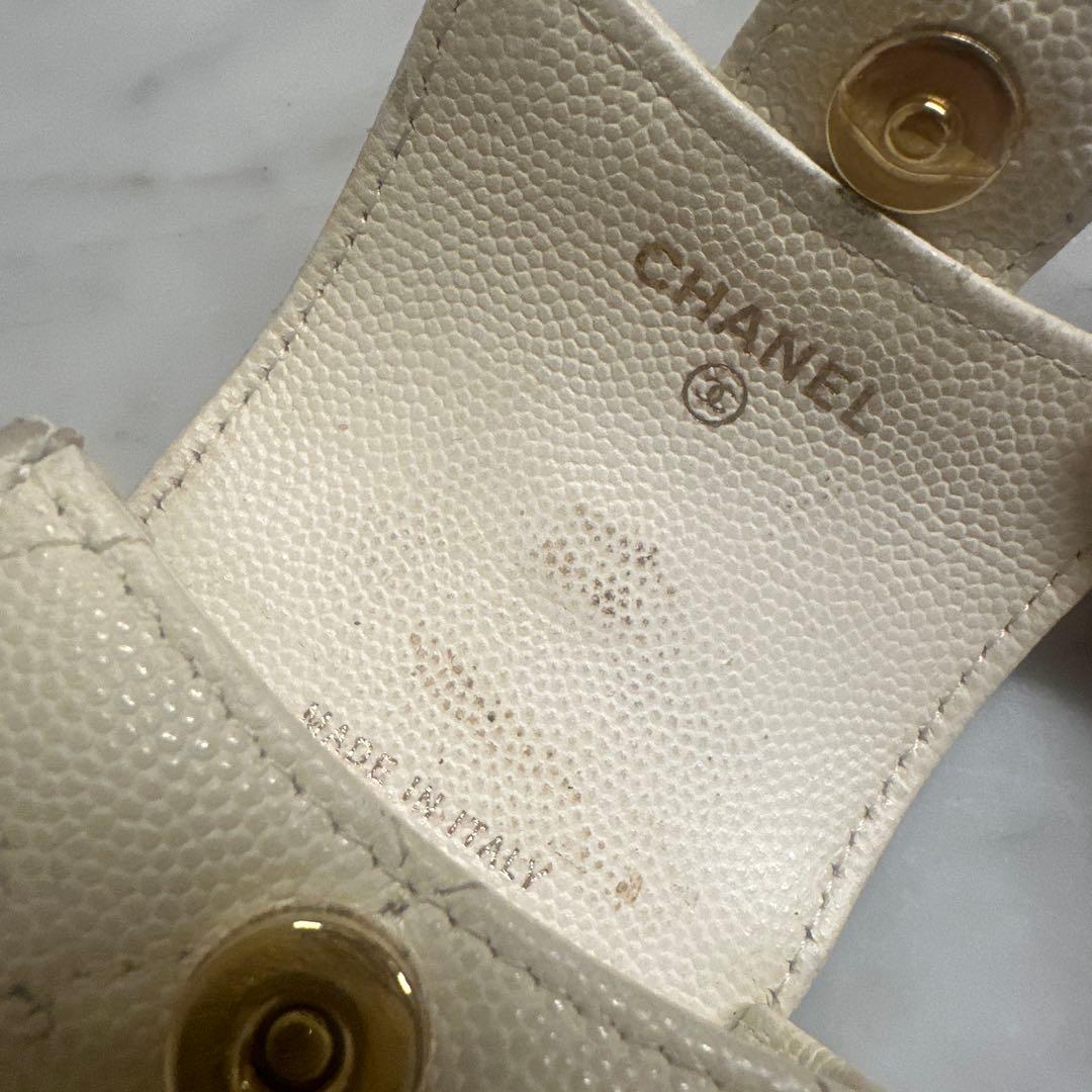CHANEL AirPods Pro ケース マトラッセ チェーンストラップ付