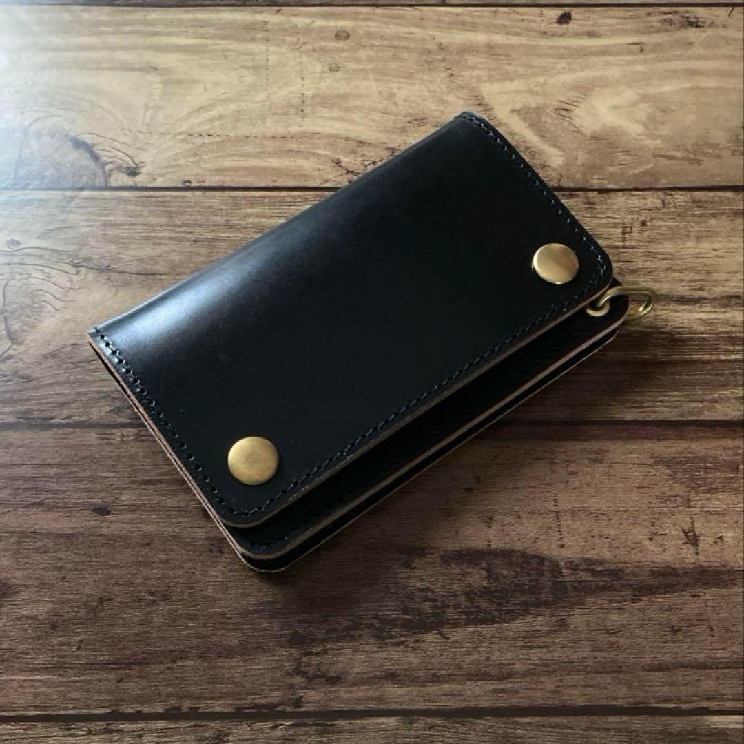 【お札を折らずに収納】トラッカーウォレット150（ミドル）2.5層【受注生産】