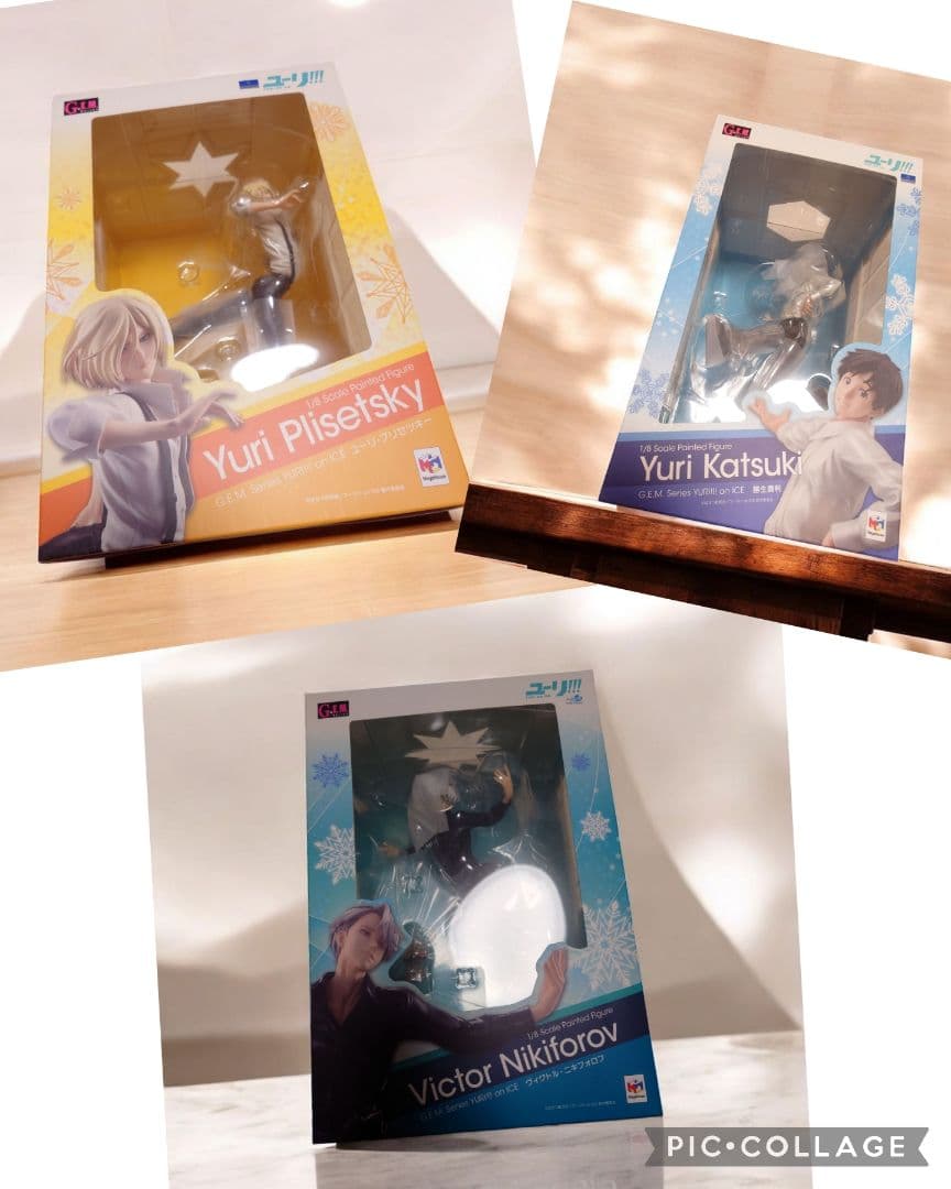 YURI on ice ユーリオンアイス フィギュア 特典付3体セット YURI on ice ユーリオンアイス フィギュア 特典付3体セット YURI on