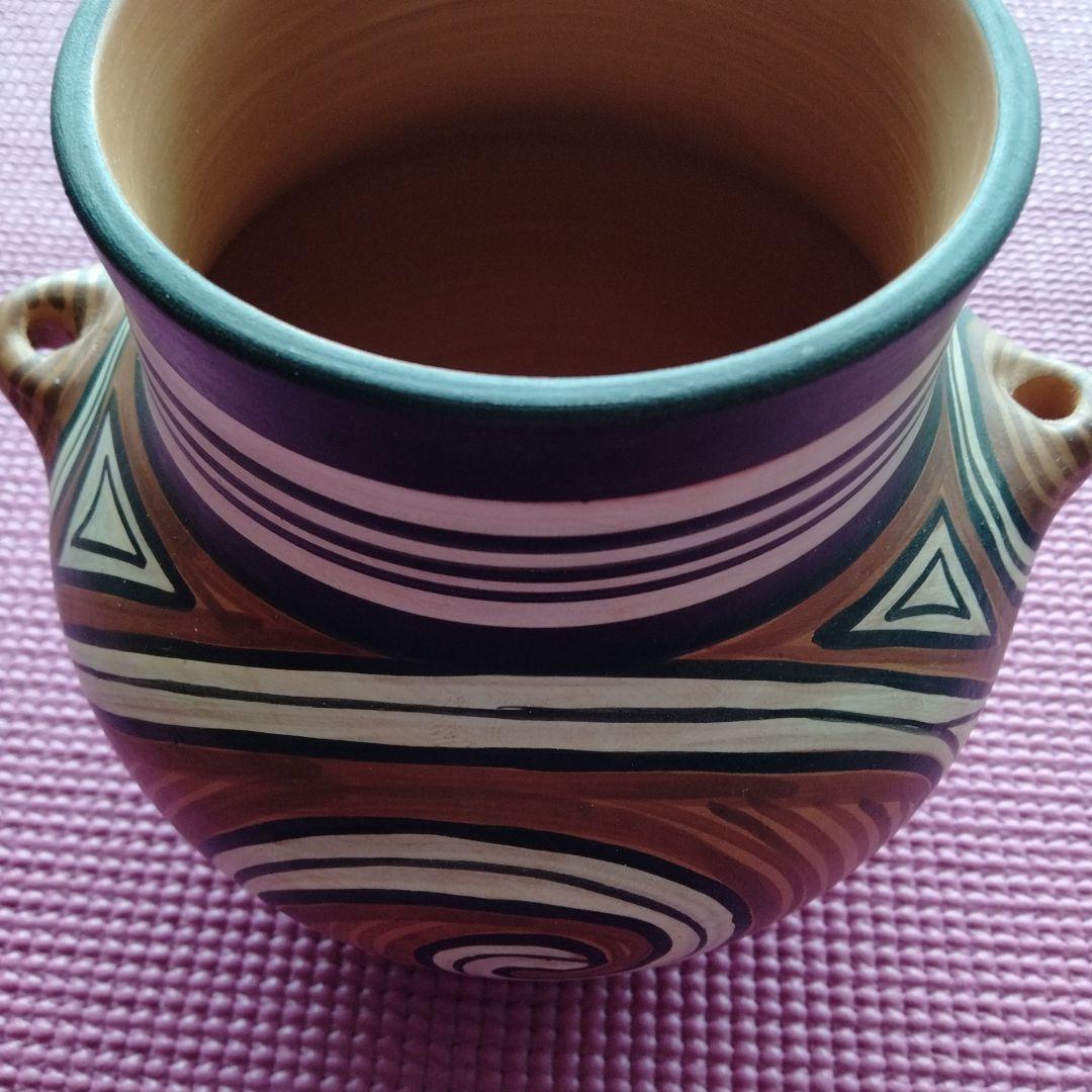 ルーマニア　スワール模様の陶器 MAXIM