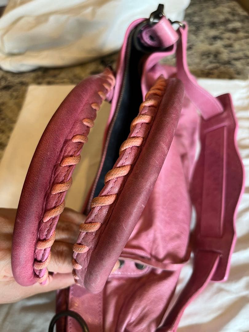 【お値下げ】BALENCIAGA バレンシアガ　ファースト　バッグ ピンク