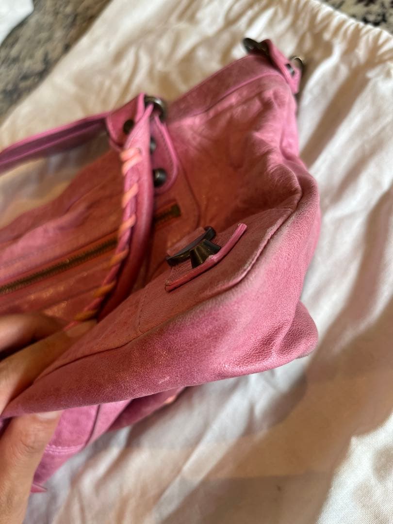 【お値下げ】BALENCIAGA バレンシアガ　ファースト　バッグ ピンク