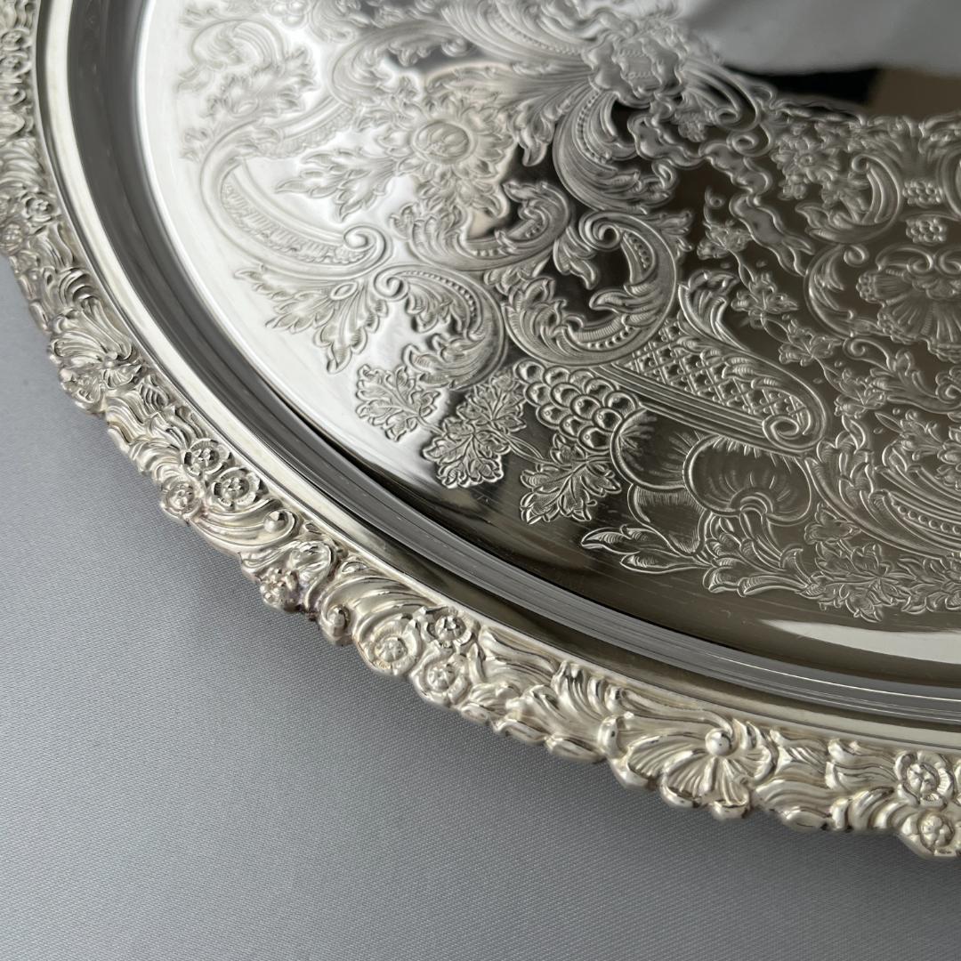 【Mappin&Webb】 マッピンアンドウェッブ ギャラリートレー 32cm