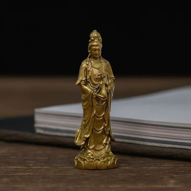 仏教美術 仏像 小仏像 観世音菩薩仏像 銅製品 銅器 工芸品 置物