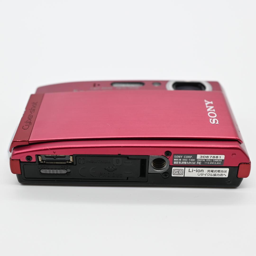 美品 SONY Cyber−Shot DSC-T300 RED バッテリー充電器