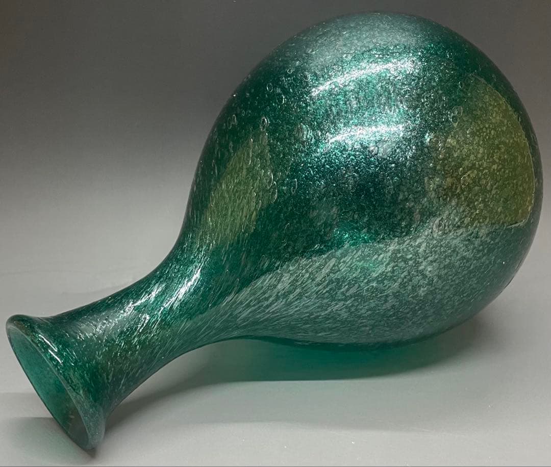 倉敷ガラス 小谷真三 吹きガラス 特大25cm 飾り瓶 花瓶 b7993 - メルカリ