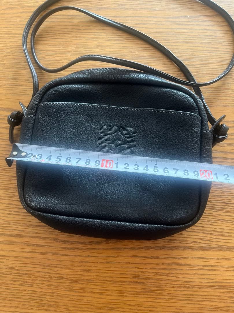 LOEWE 黒 レザー ショルダーバッグ