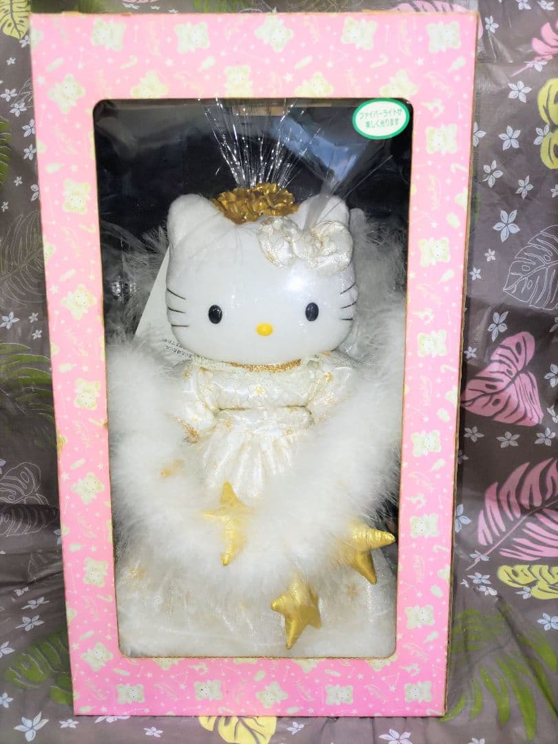 ハローキティ ライトドール天使 ファイバードールバイオリン希少レア