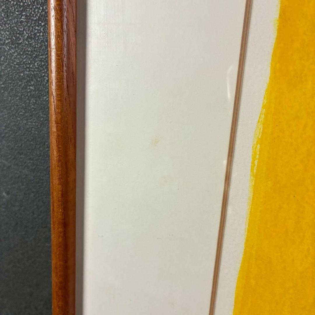 ベルナール・カトラン「レモン籠のある小さい静物」リトグラフ 直筆