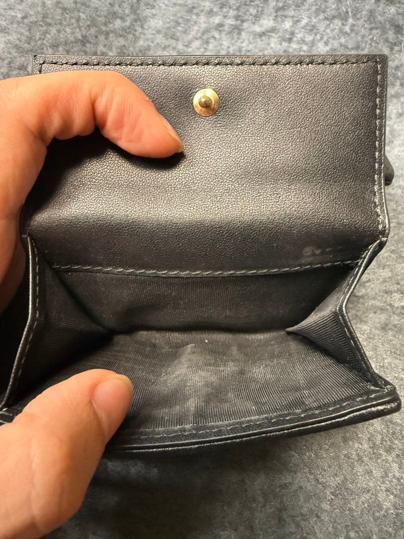 ディオール ロータスウォレット カナージュ 三つ折り財布