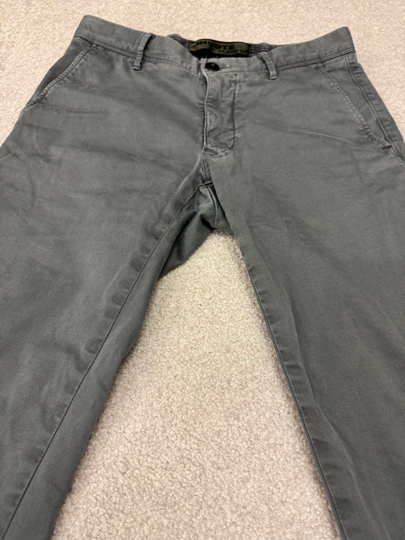 インコテックス コットンギャバンジィチノ ダークグレー W29 pt 100型